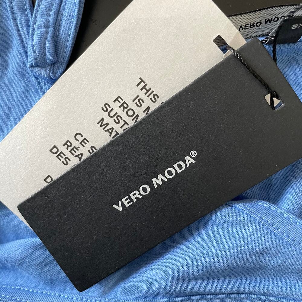 Vero Moda Rebecca Knot 7/8 Dress Granada Sky XS - Picture 9 of 9